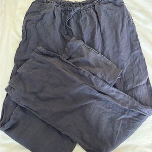 Brandy Melville Navy Linen Pants